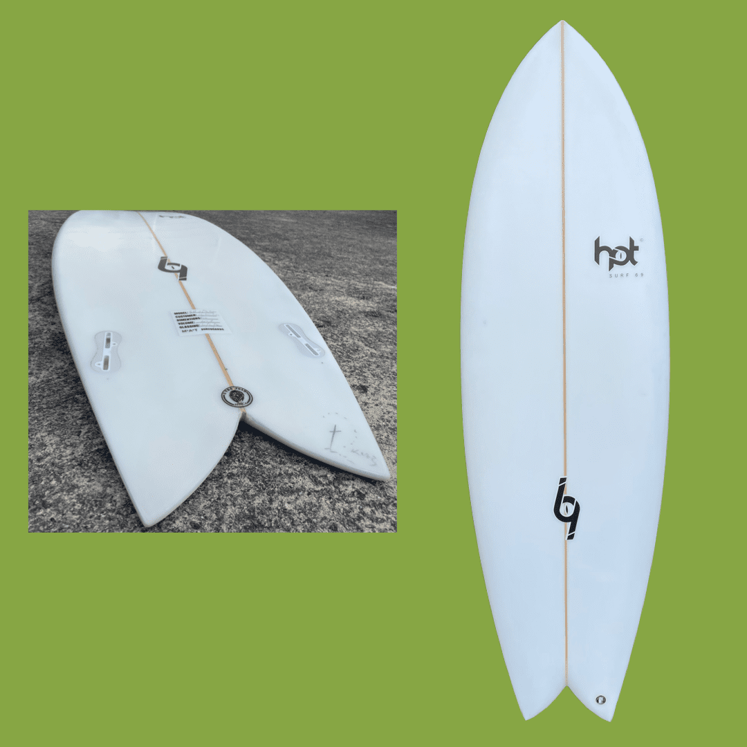 twin tail surfboard