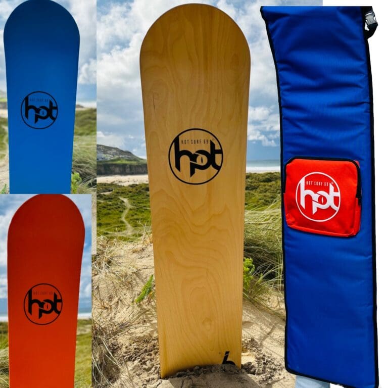 Traditional Wood Bellyboard Package Deal - Board + Bag - Hot Surf 69